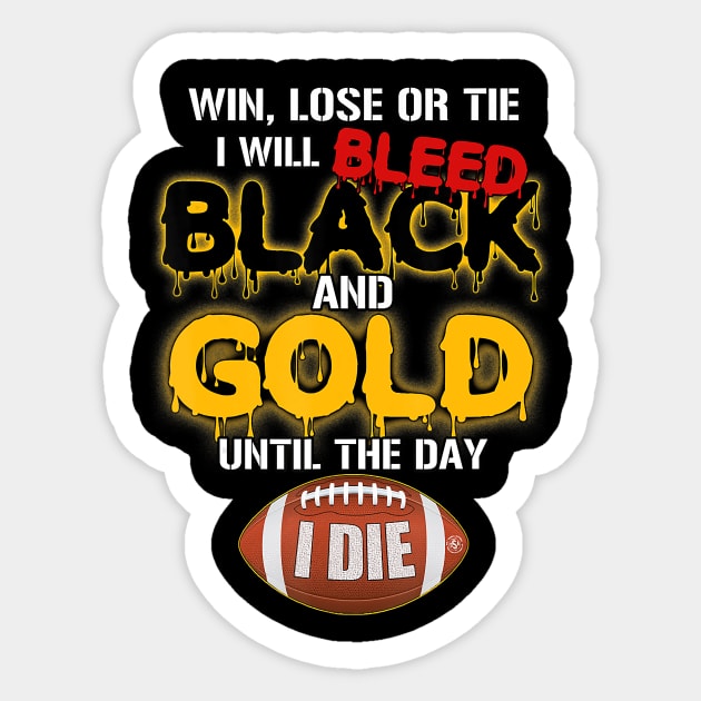 Pittsburgh football jersey limited edition win lose or tie Sticker by Tianna Bahringer